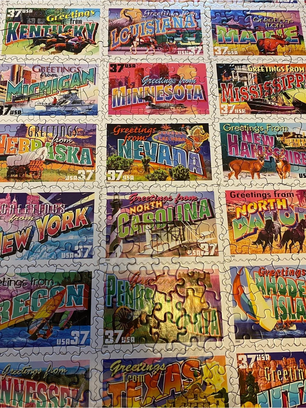 White Mountain 1000 Piece Jigsaw Puzzle - Greetings From....